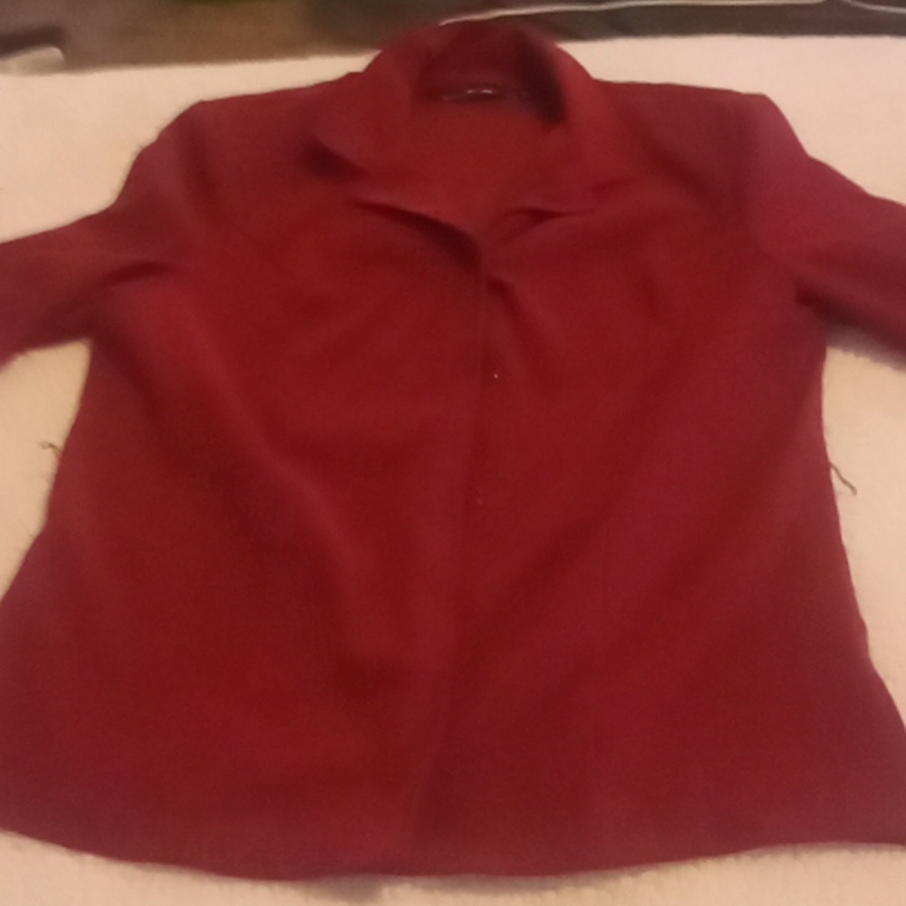A red suit jacket